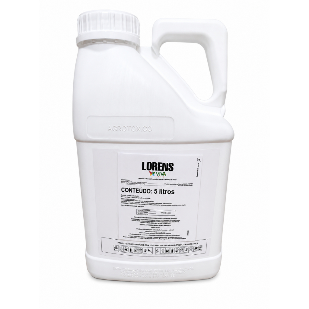 Fertilizante Foliar Indutor De Resistencia Biologico A Base De Bacillus Lorens Galao 5 Litros