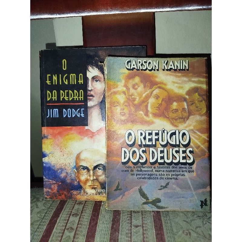 Kit 2 Livros O Enigma da Pedra + Refúgio dos Deuses | Jim Dodge Garson Kanin | Novo Tempo | Usados
