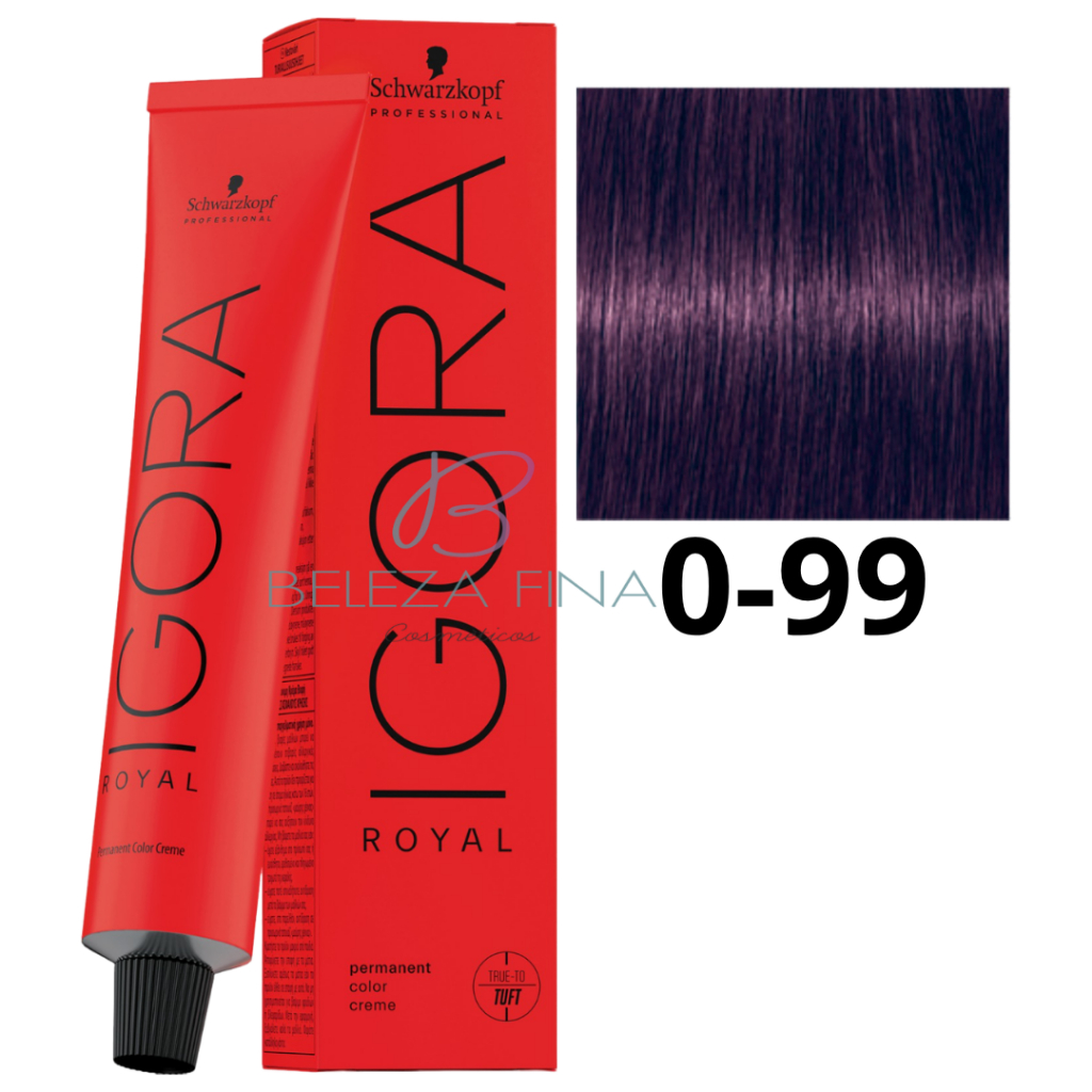 Coloração Schwarzkopf Igora Royal Tintura 0-99 60g VIOLETA