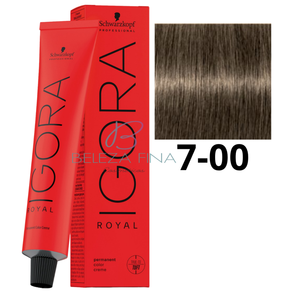 Coloração Schwarzkopf Igora Royal Tintura 7-00 60g LOURO MÉDIO NATURAL EXTRA