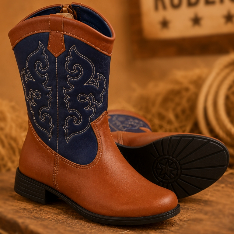 Bota Infantil Masculina Texana Rodeio Meninos Country Original Confortável 28 Ao 34