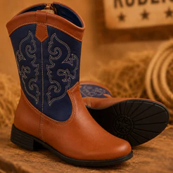 Bota Infantil Masculina Texana Rodeio Meninos Country Original Confortável 28 Ao 34