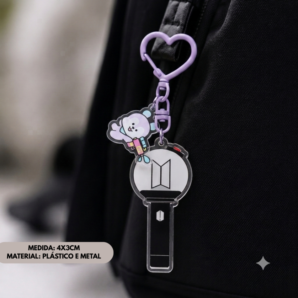 Chaveiro Stray Kids Skzoo BTS 21 de Acrilico Kpop Army Colecionável Porta Chaves