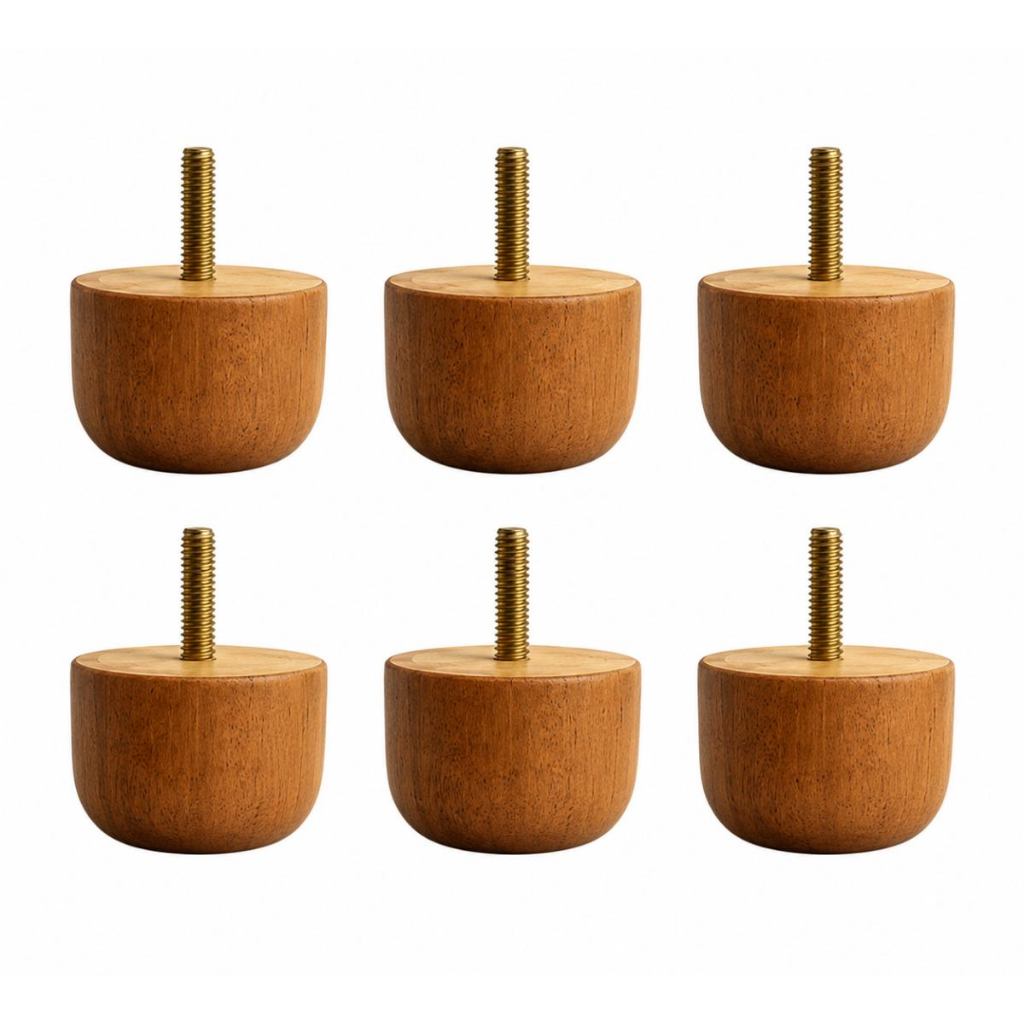 Kit De Pé Cama Box Casal Baú Peças 3 cm Natural