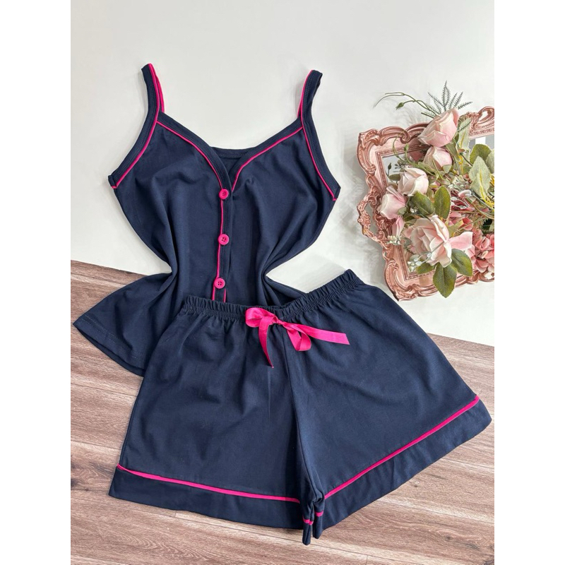baby doll 100 % algodão , babi dol com botao, pijama feminino, short doll  (Gabi)