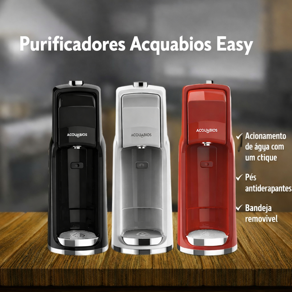 Purificador de Água Natural Purificador de Água Elimina Odores e Gosto da Água - Easy Acquabios
