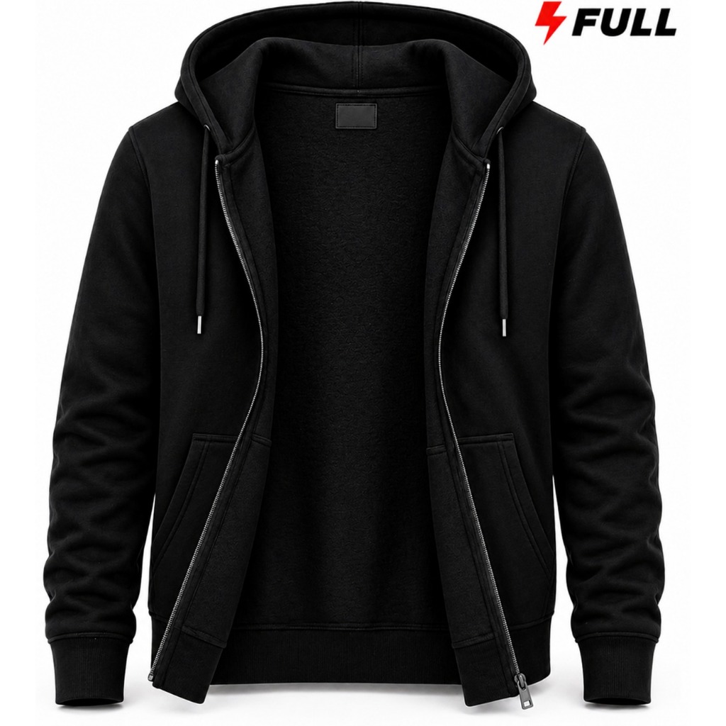 Moletom Ziper Feminino Aberto Estilosa Jaqueta Casaco Com Capuz e Bolso de Frio Quentinho Streetwear
