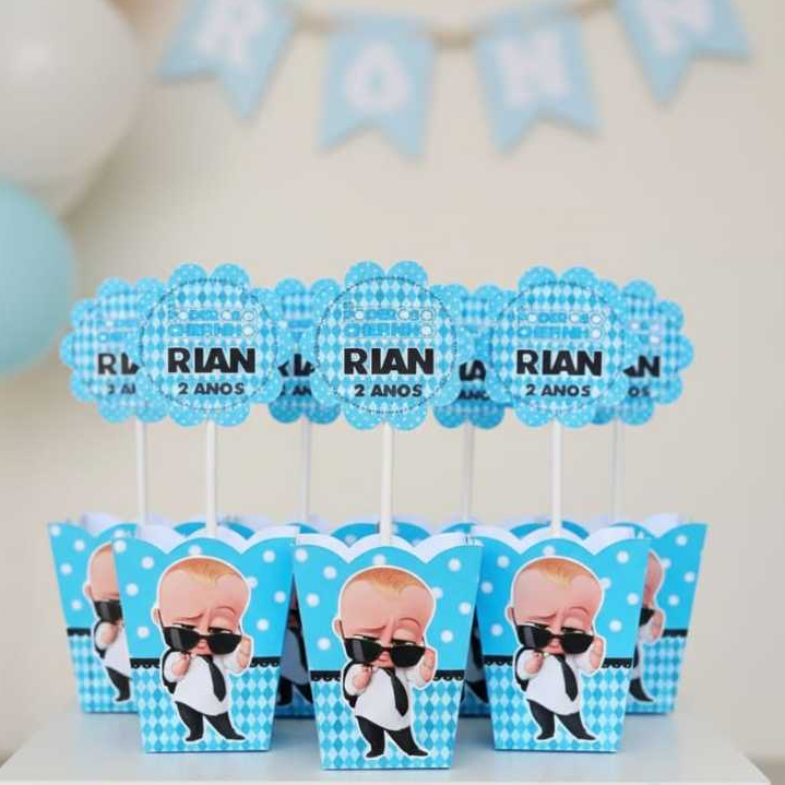 Centro de mesa cachepô personalizado| Poderoso chefinho |decoração festa mesa de convidados| lembrancinhas