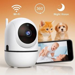 Babá Eletrônica Wi-Fi com Visão Noturna, Áudio Bidirecional e Monitoramento em Tempo Real pelo Celular.