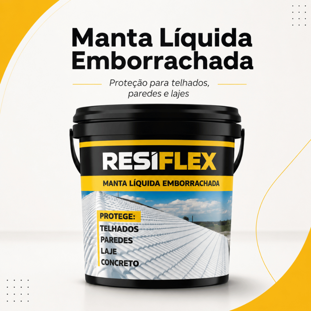 Manta Líquida Impermeabilizante Emborrachada Anti Umidade E Infiltração