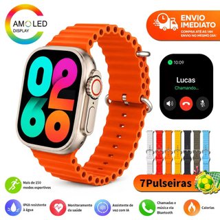 【Sete pulseiras】Smartwatch S20 Ultra MAX Series 11 Amoled Whatsapp Gps Nfc ChatGPT Reló…
