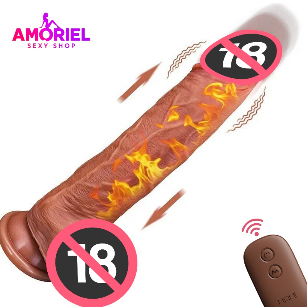 Envio 100% Discreto - Vibrador Feminino Aquecimento Pistão Vibração Controle Remoto Silicone