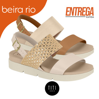 Sandalia Papete Feminina Beira Rio Ortopedica Flatform Confortavel Fivela Plataforma Original