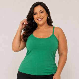 Camiseta Feminina Plus Size Básica Baby Look Lisa Confortável Moda Verão Envio Imediato