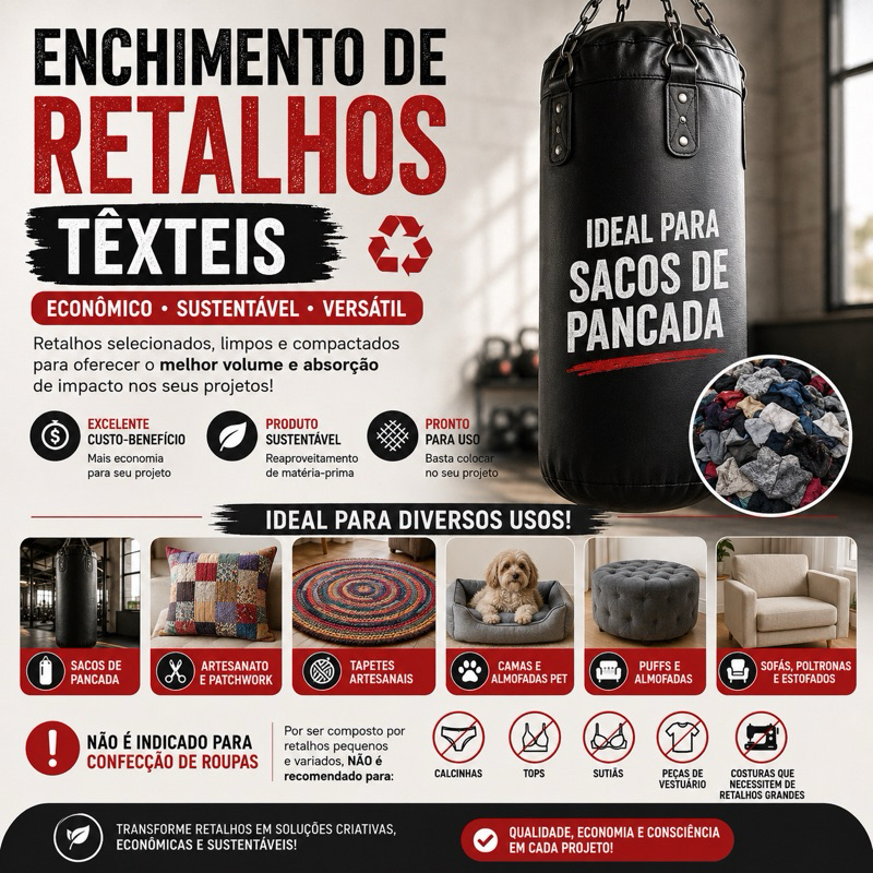 15 KGS Enchimento Retalho de Tecido Saco de Pancada Estofado Almofada Artesanato Poltrona Sofá