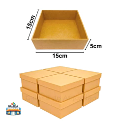 Até 20 Caixas MDF 15x15x5 Liso para Personalizar Artesanato Presente Convite Lembrancinha Decoração Caixinha de MDF