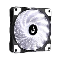 Ventoinha Rise Mode Wind W1 120mm LED Branco Preto - RM-WN-01-BW