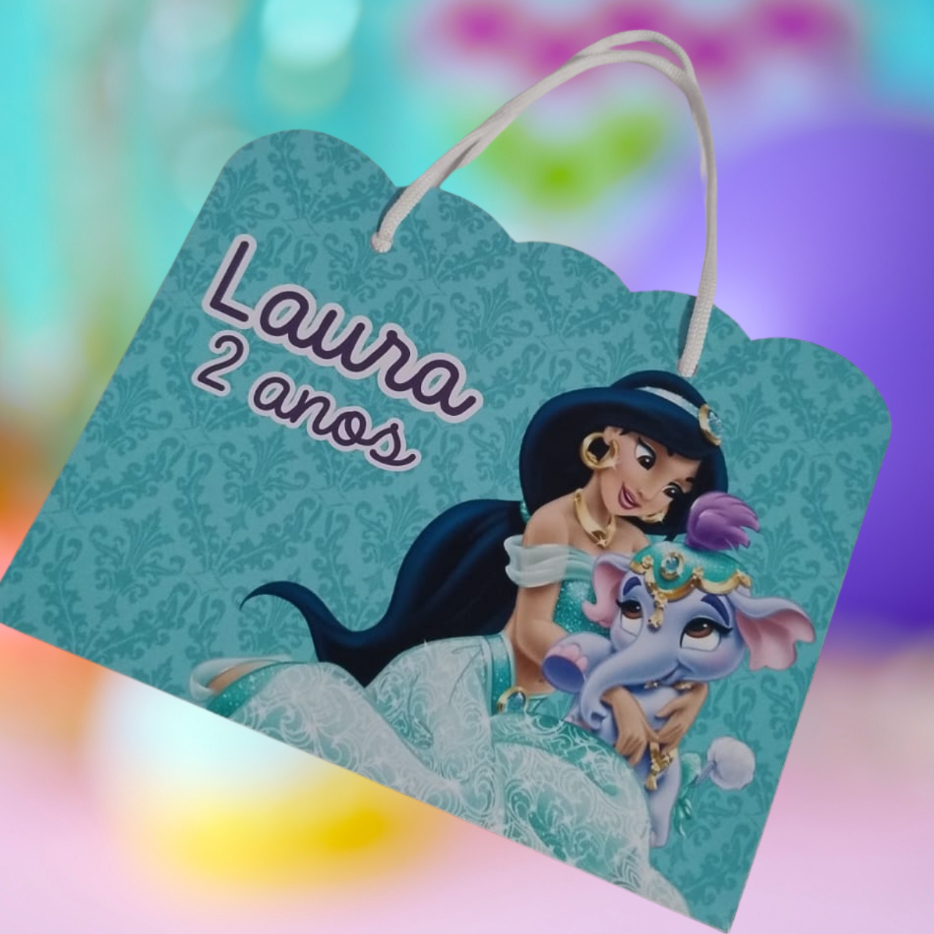 sacolinha G Jasmine personalizada pegue e monte fazemos qualquer tema/princesa/festa/aniversario/lembrancinha/15 anos/
