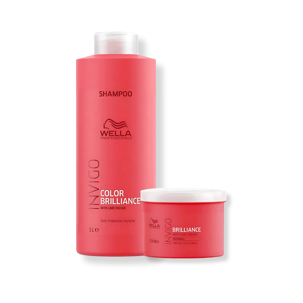 Kit Wella Professionals Invigo Color Brilliance – Shampoo 1L + Máscara 500ml