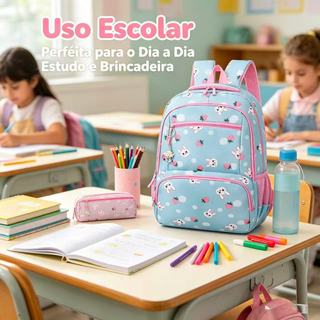 Mochila Infantil Reforçada para Escola com Estampa Divertida