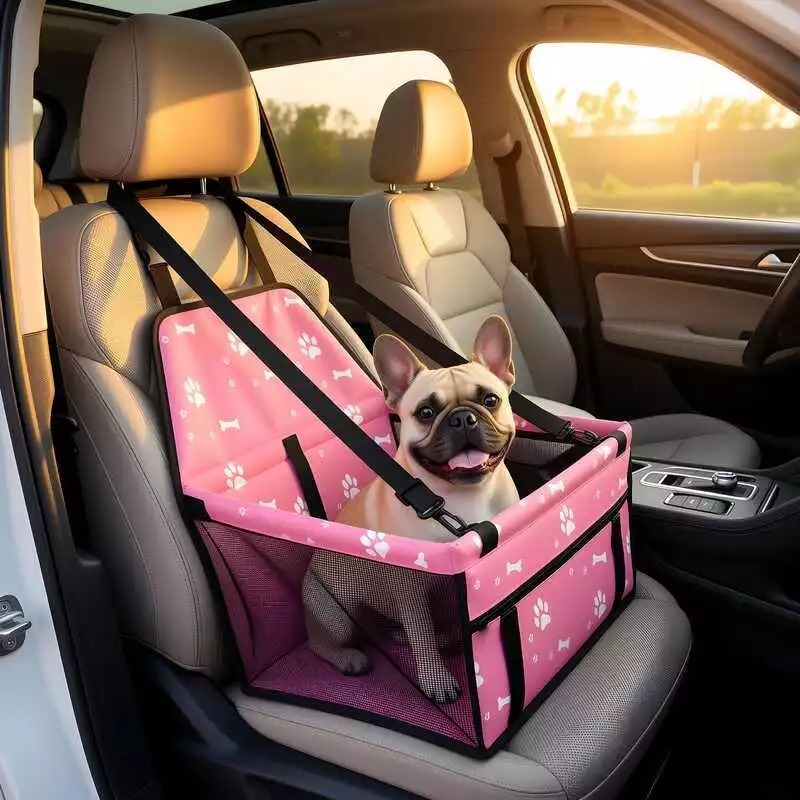 Cadeirinha para Cachorro e Gato no Carro Assento Pet para Transporte Raças Pequeno Porte até 10kg