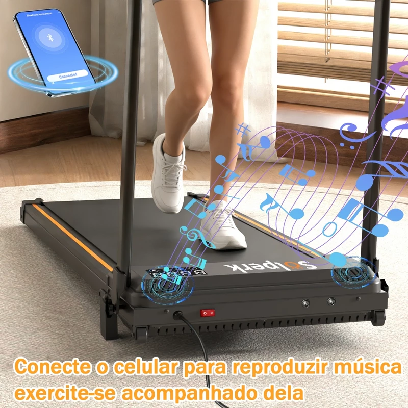 Esteira Ergométrica Elétrica 2.0HP Silenciosa Dobrável — foto 2