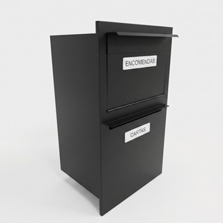 Caixa Compacta De Encomendas e Cartas Correios Antifurto Com Chave Para Casas Lojas Empresas Chapa Reforçada