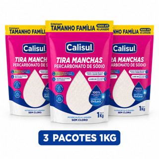 PERCARBONATO de sódio 100% PURO Roupas e Limpeza 1kg/2kg OXIGÊNIO ATIVO Calisul SEM CLORO