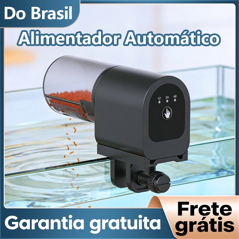 Newpet Alimentador Automático de Peixes com Timer Programável para Aquário e Tartaruga