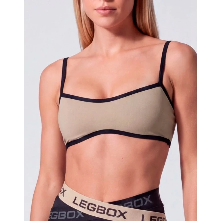 Top Fitness Concha Nude Legbox Academia Treino Ginastica — imagem 1