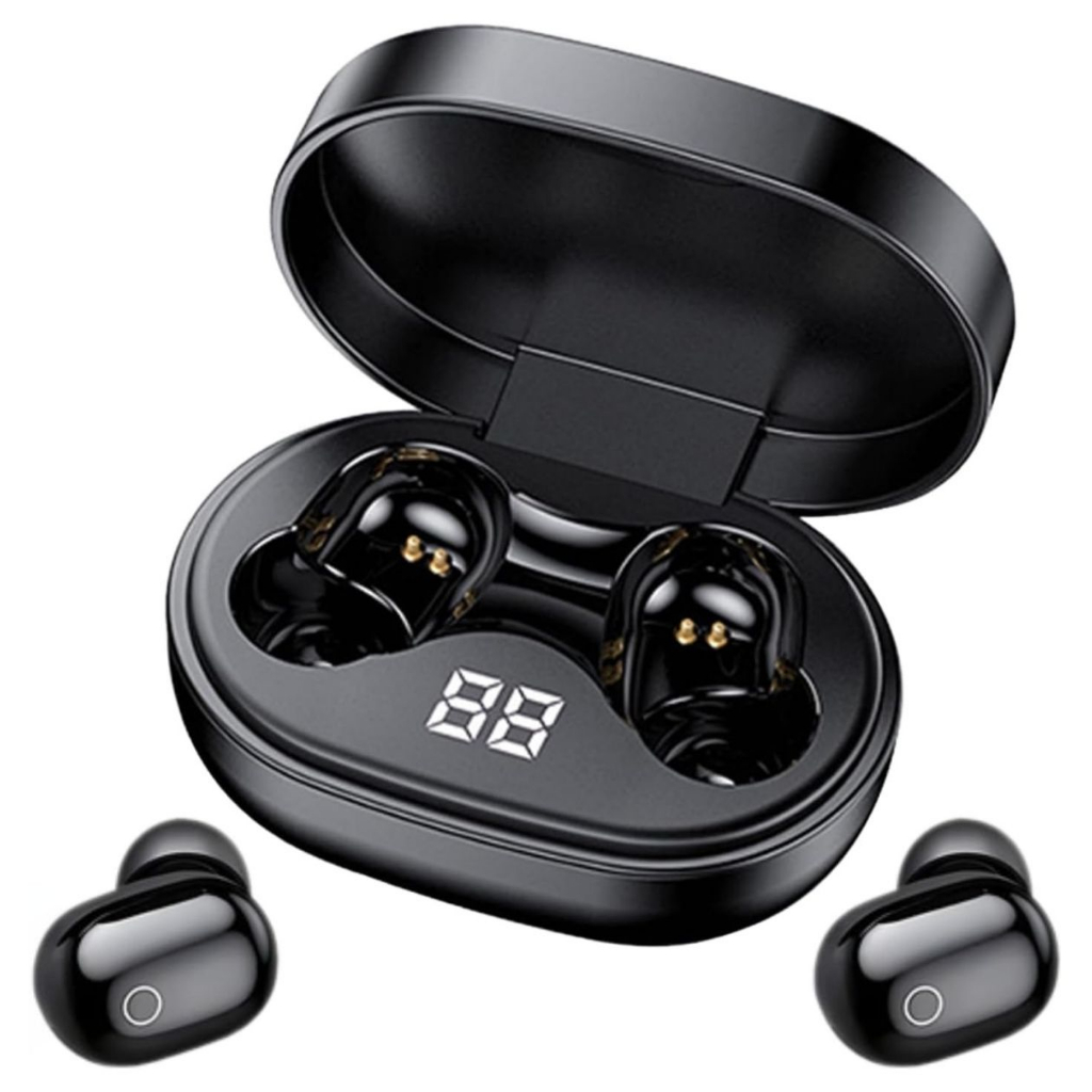 Fone Bluetooth 5.3 Tws Visor Led Caixa Carregadora Sem Fio