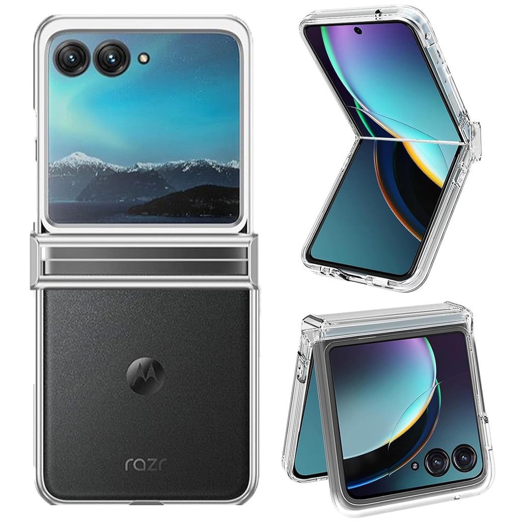 Capinha Capa Para Motorola Razr 50 60 70 Ultra Transparente Case Proteção Meio D