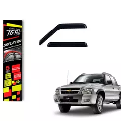 Calha de Chuva Chevrolet S10 1996 a 2011 4 portas TG Poli Defletor Portas Protetor Janelas Fumê