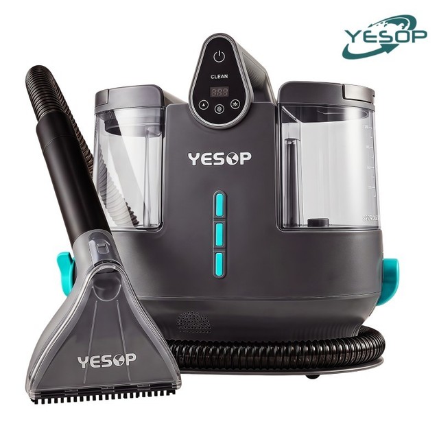 YESOP Lavadora Extratora de Sofá e Tapete 1700W Sucção 13kPa Limpeza a Vapor 130°C Profissional