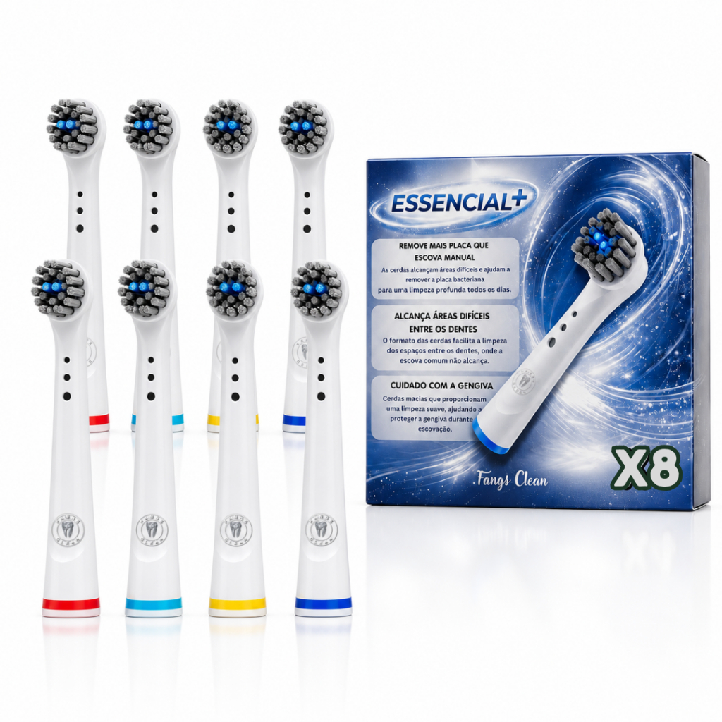 Kit 8 Cabeças de Reposição Fangs Clean Oral-B