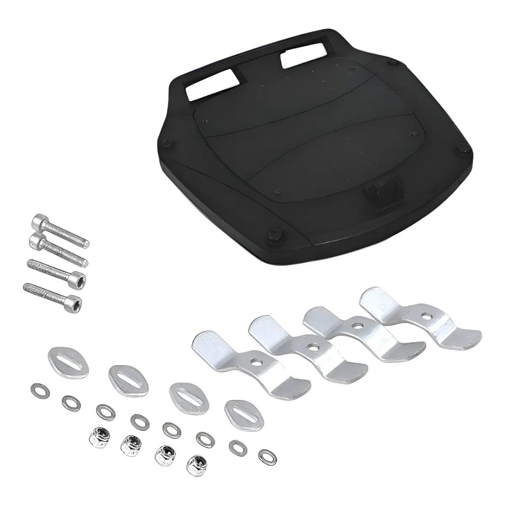 Base de Fixação Para Baú Bauleto Pro Tork de 28 Litros e 35 Litros Preto Moto Motoboy