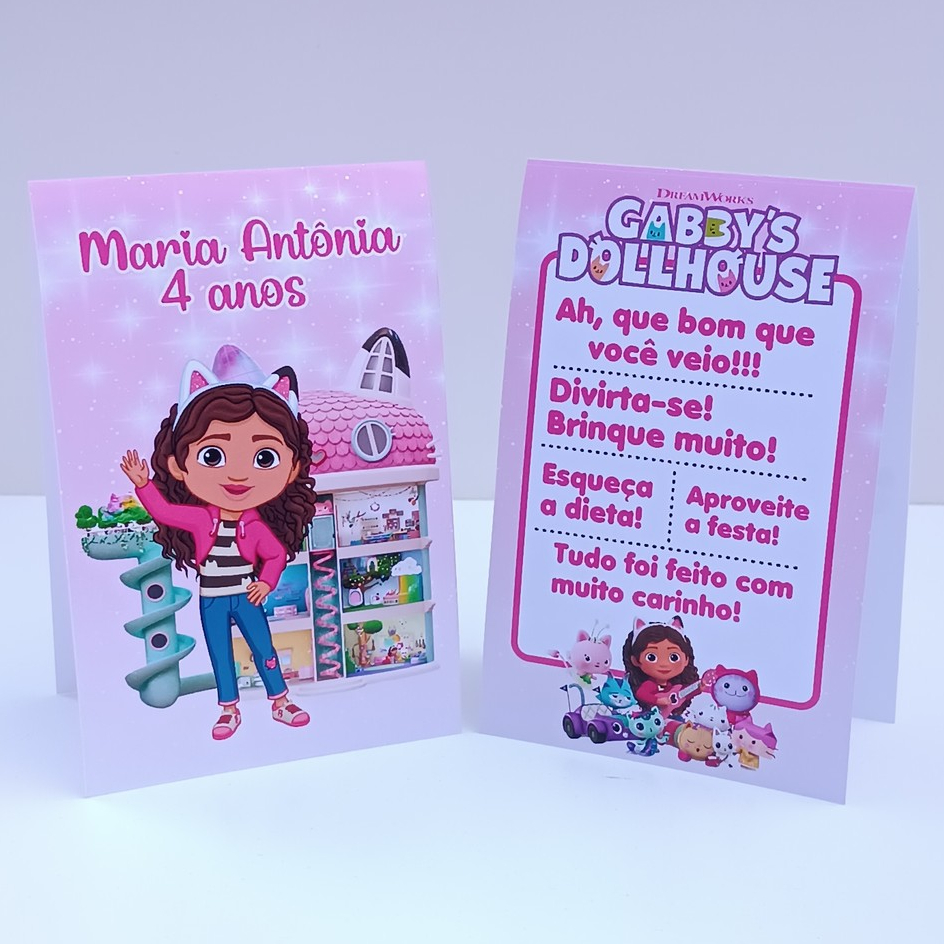 Plaquinha de Agradecimento A Casa Mágica da Gabby l Personalizados l Lembrancinha de Festa l Aniversário