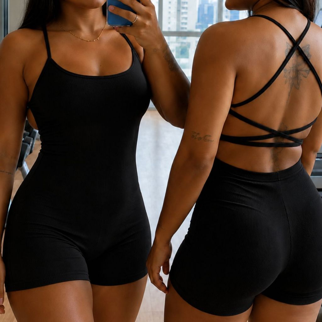 KITs MACAQUINHO Body Fitness Feminino Academia Moda Fitness Esporte e Lazer Body Premium Cintura Modeladora