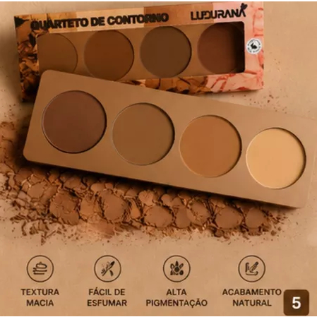 Paleta Quarteto de Contorno Ludurana(Nova embalagem do fabricante)--B00220