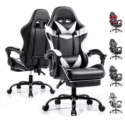 Cadeira Gamer Giratória Profissional Escritório Ergonômica Reclinável Confortável Apoio Para Pés