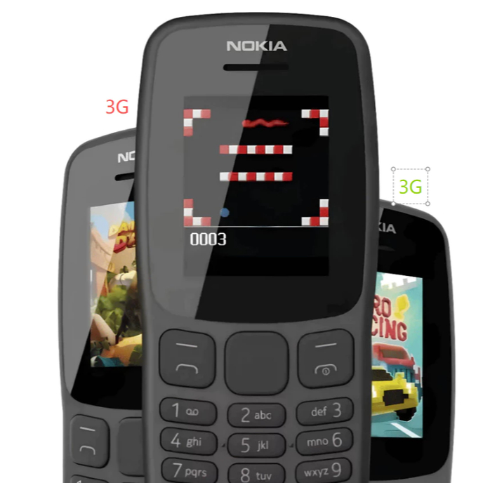 Celular Nokia 106 3g Simples Para Idoso 2 Chip Nokia 8210 4g