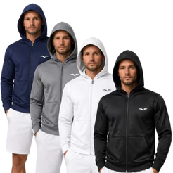 Blusa Jaqueta Jogger Masculina Com Capuz Para Frio Confortável Moletom Refletivo