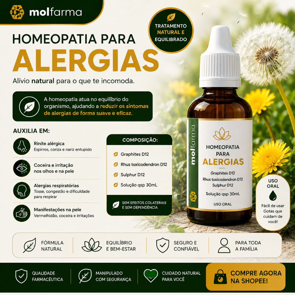 Homeopatia para Alergias – 30 mL | Uso Oral