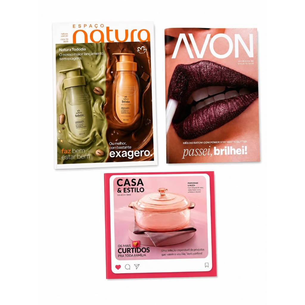 Revistas 2026 - Natura, Avon, Casa & Estilo | CICLOS Á ESCOLHER | Revista Consultora