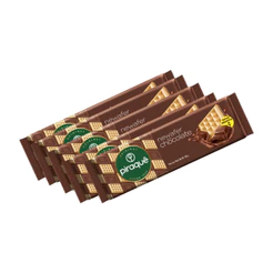 Kit 5un Biscoito Wafer Piraquê Newafer Chocolate 100g