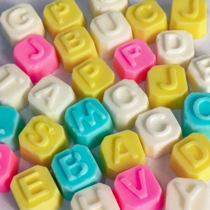 Mini Sabonete Artesanal Letra 6g Personalizado | Lembrancinha Chá de Bebê, Maternidade e Festa