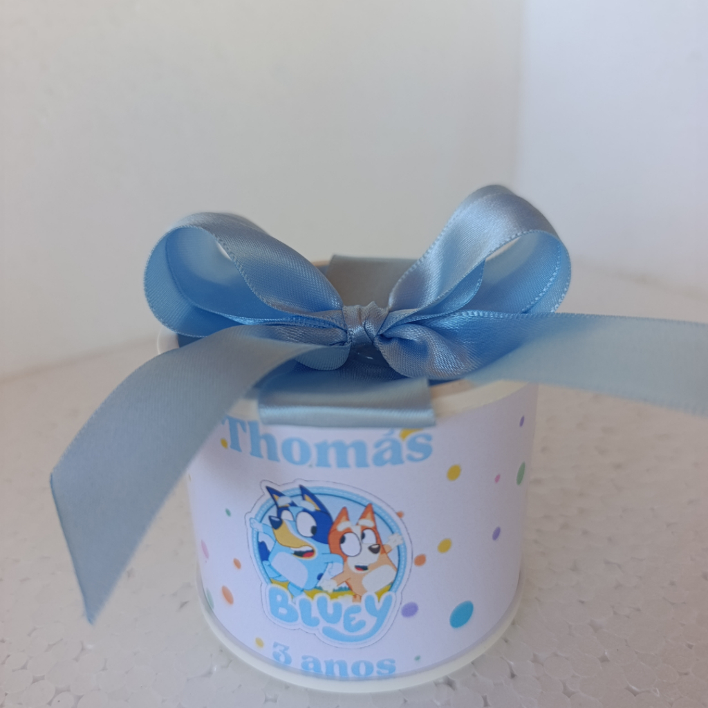 Tubolatas Personalizadas 5x6 BLUEY/ Lembrancinha Festa Infantil/ maternidade/ casamento/ batizado