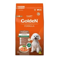 Ração Golden Fórmula Cães Adultos Salmão Mini Bits 3Kg