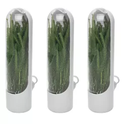 Pote Conservador Ervas Frescas Temperos Herbário Geladeira 10x6,5cm / 27x15x7,5cm Lyor