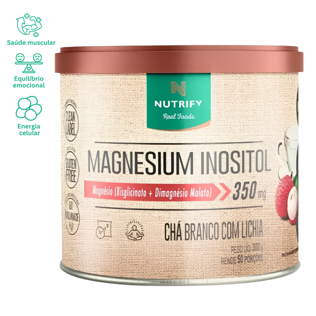 Magnésio Inositol 300g Suplemento Alimentar em Pó - Nutrify